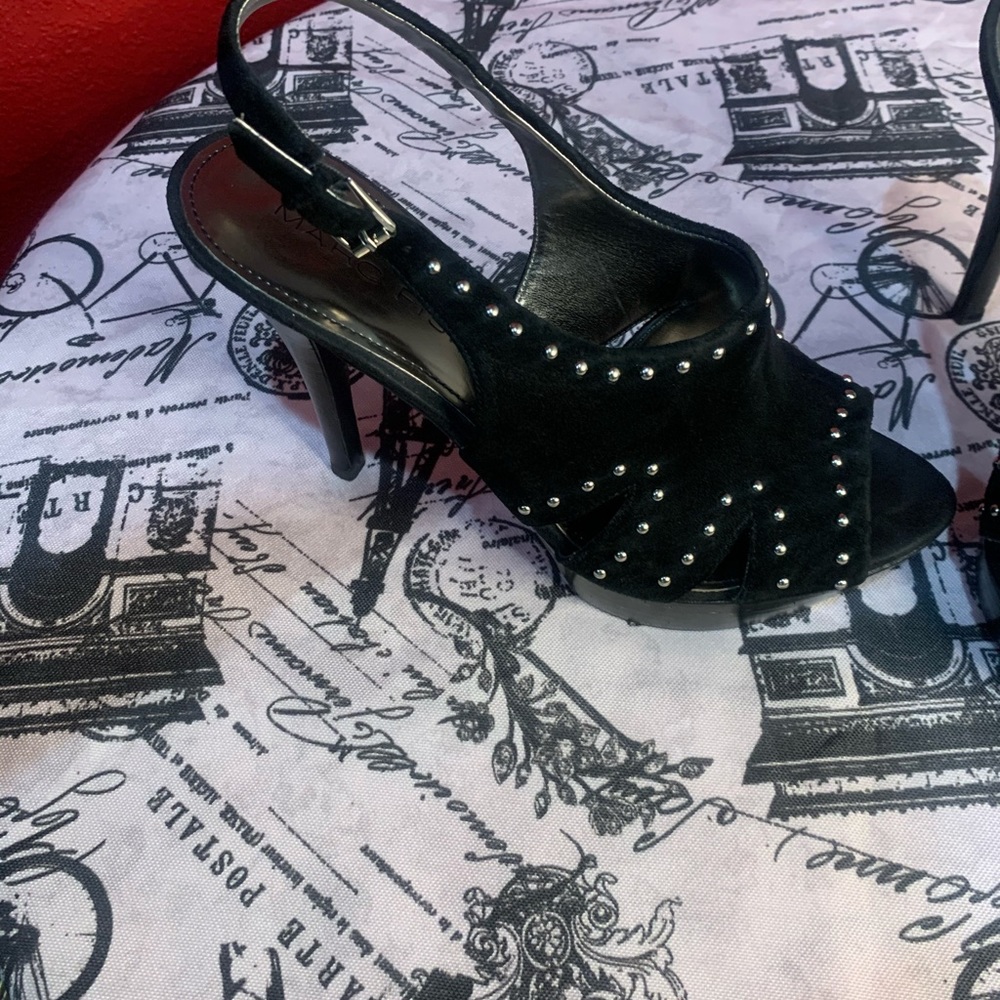 Marc Fisher Open Toe Sling Back Heels - Picture 5 of 6